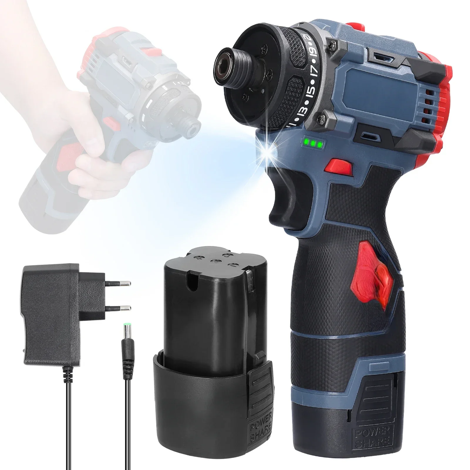 Hot Sales Electric Screwdriver 45Nm Torque Motor Practical Screw Driver Automotive Electronics Repairing 2 Speed Control