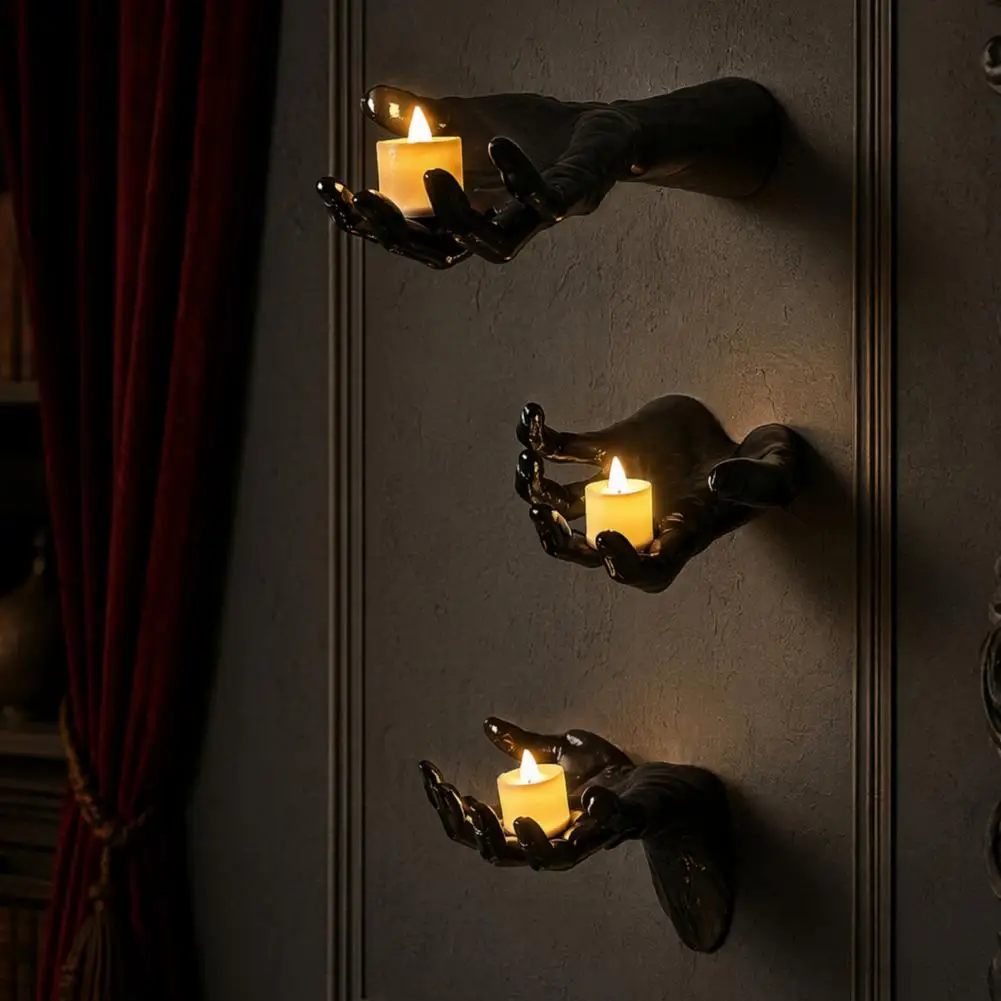 Halloween Wall Decoration Indoor Halloween Wall Art Halloween Wall Mounted Hands Spooky Claw Ornament Life-size Prop for Haunted