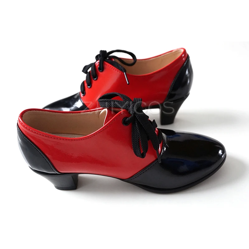 Anime Black Butler Grell Sutcliff Cosplay Shoes Red&Black Ankle Boots High Heels Adult Carnival Halloween Cosplay Boots 3