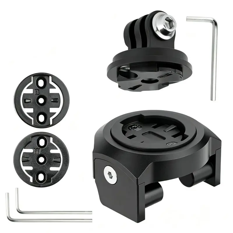 FSTE-Bike Computer Mount For DAHON Folding Bike Headset Wide Clamp Install For Garmin Wahoo IGPS W/3-Fork Choice