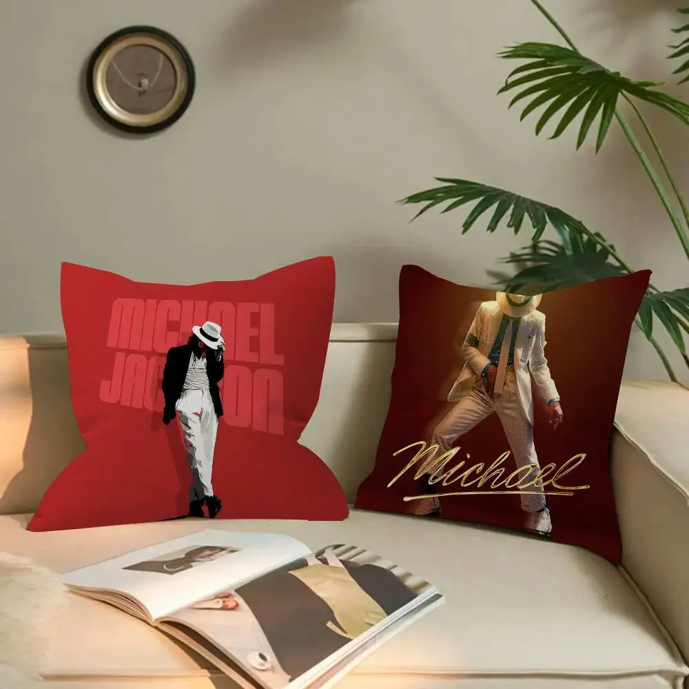 Popular Singer M-Michael J- Jackson Classics Pillow Dust Cover Bedroom Kids Party Decoration Pillowcase Birthday Children Gift