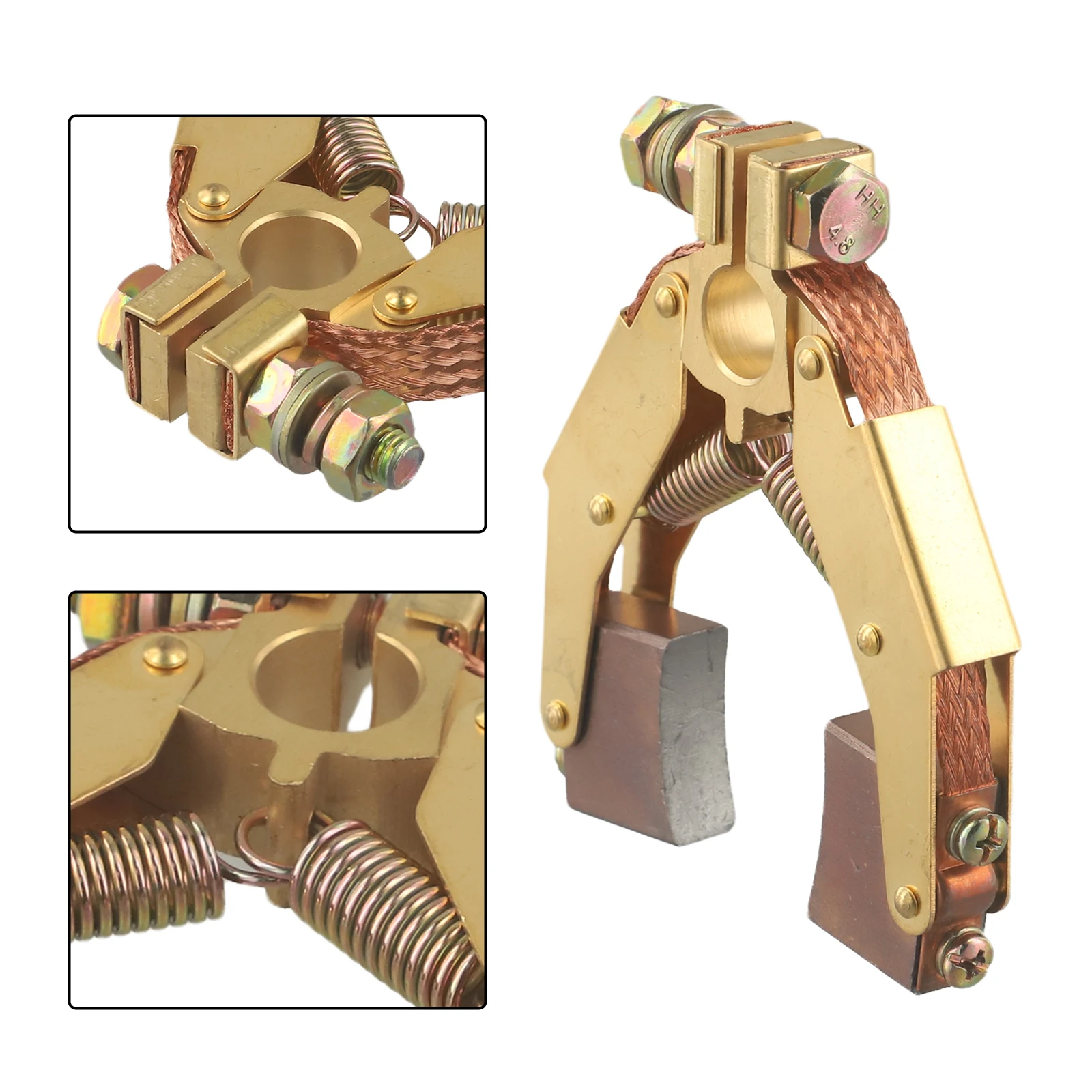 For Machinery Maintenance Copper Iron Brush V-shaped Brush Holder All-copper Construction Brush Holder For Strander