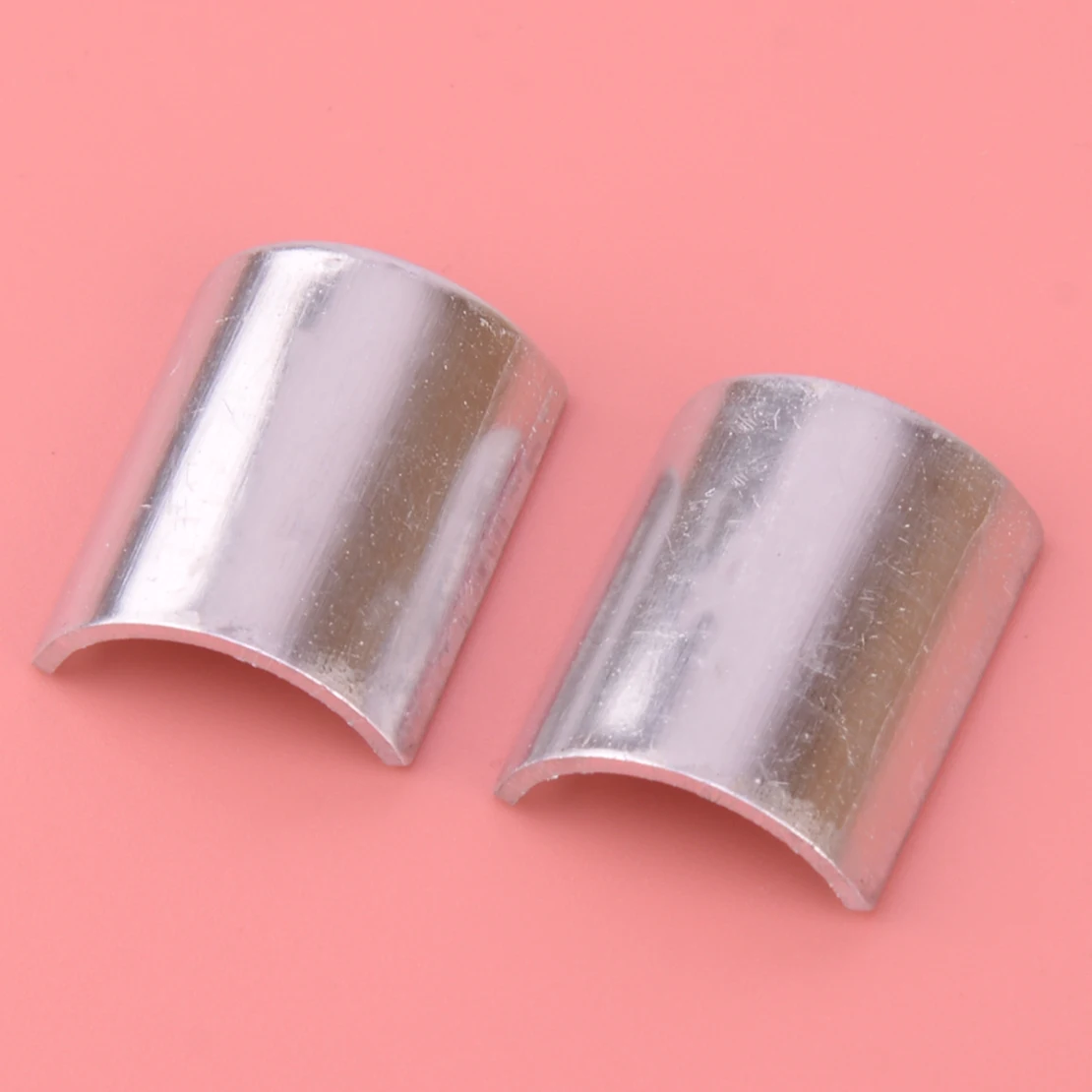 

1 Pair Silver Aluminum Alloy 7/8" to 1" Universal Motorcycle Handlebar Clamp Conversion Risers Shims Reducer Spacers