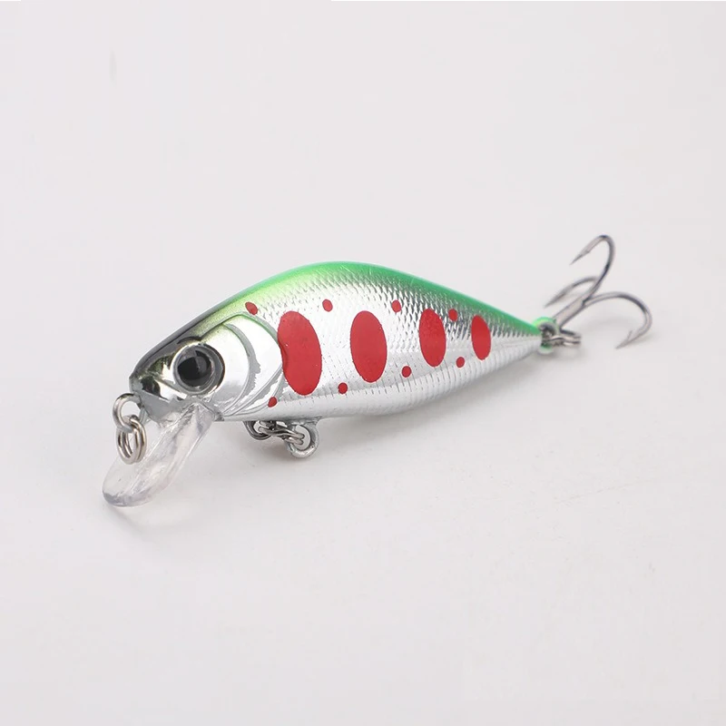 Mini Sinking Minnow Wobbler Fishing Lure 53mm 4.2g trota plastica artificiale Hard Bait occhi 3D Crankbait Bass Fishing Tackle