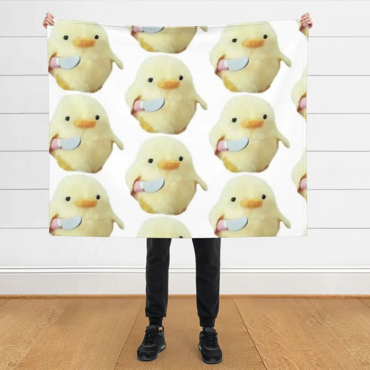 

Chicken With Knife Meme Throw Blanket Decorative Throw Hairys warm winter Sofa Throw Blankets