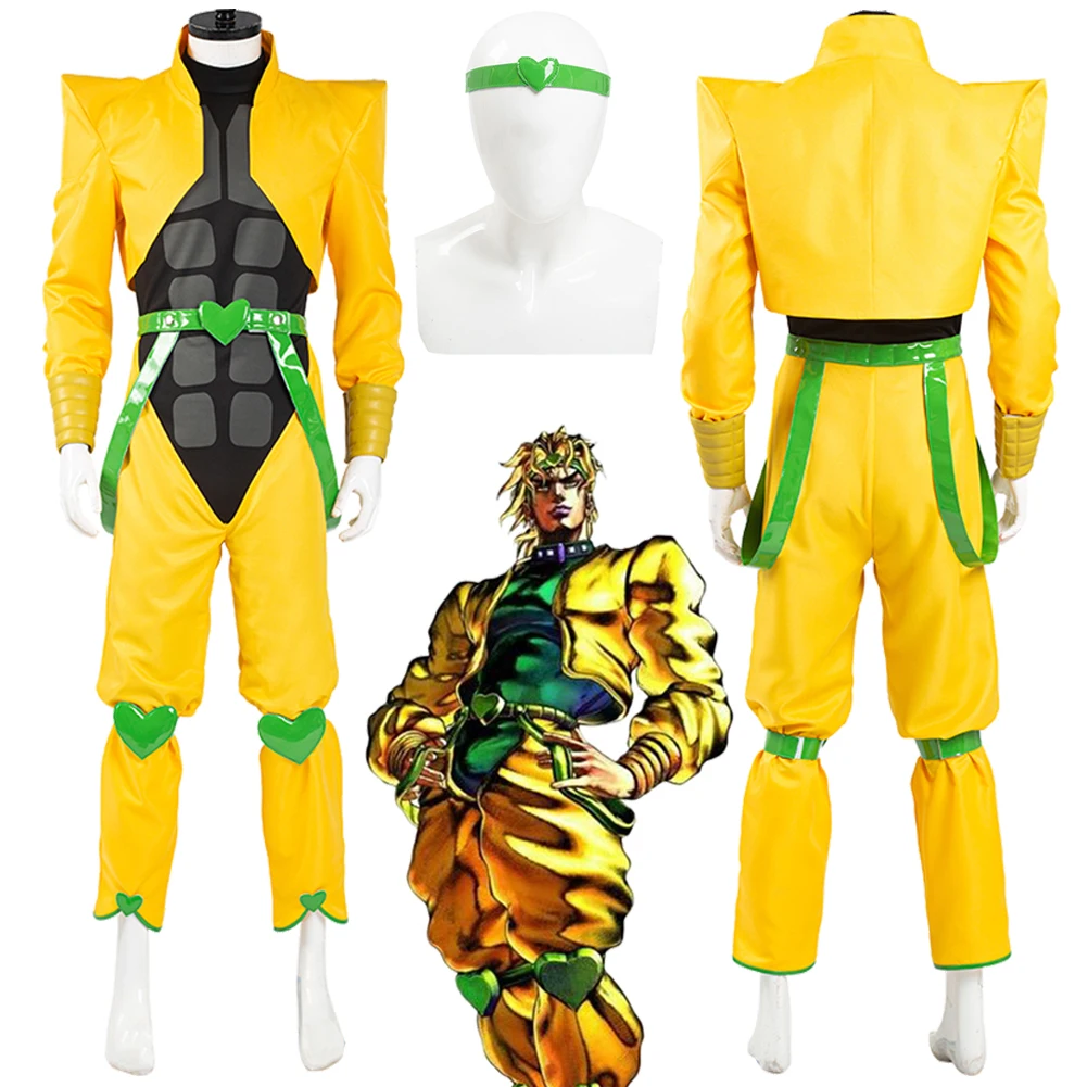 

Fancy Dio Brando Cosplay Clothing For Men Anime Bizarre Adventure Of The JoJo Costume Disguise Halloween Adult Man Outfits Male