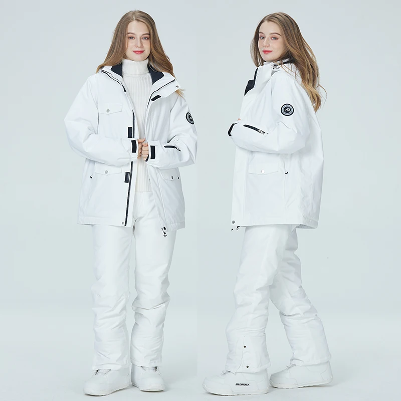 

New Ski Suit Women's Winter Thermal Waterproof Windproof Outfit Snow Jacket And Pants Girl Skiing and Snowboarding Suits Brands