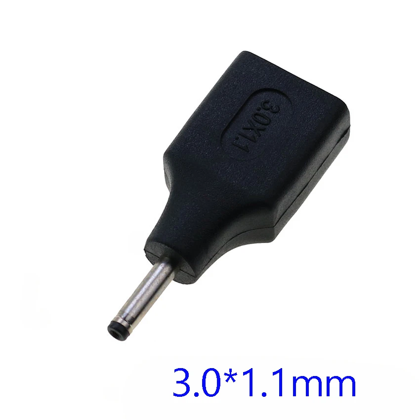 cltgxdd 1piece DC power converter plug USB2.0 to 2.5x0.7/3.0x1.1/3.5x1.35/4.0x1.7/4.8x1.7/5.5 * 1.7/5.5x2.1/5.5x2.5mm adapter