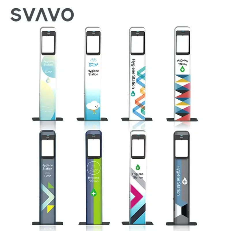 

SVAVO Large 5L Hygiene Station with Temperature Sensor Automatic Soap Dispenser 75% Liquid