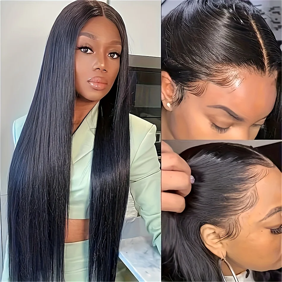 13x4 Straight Lace Frontal Human Hair Lace Frontal Ear to Ear Lace Frontal Closure Free Part Brazilian Straight Hair 150 Density