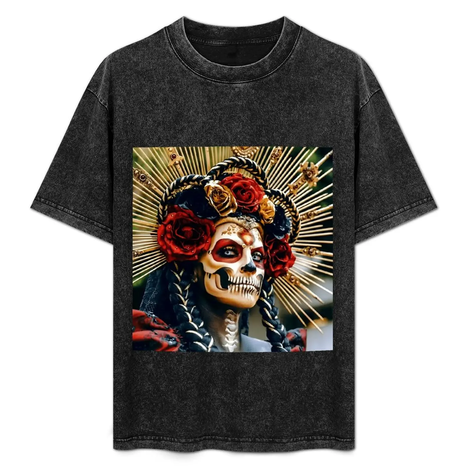 

catrina skull T-Shirt Thanksgiving Casual Tee