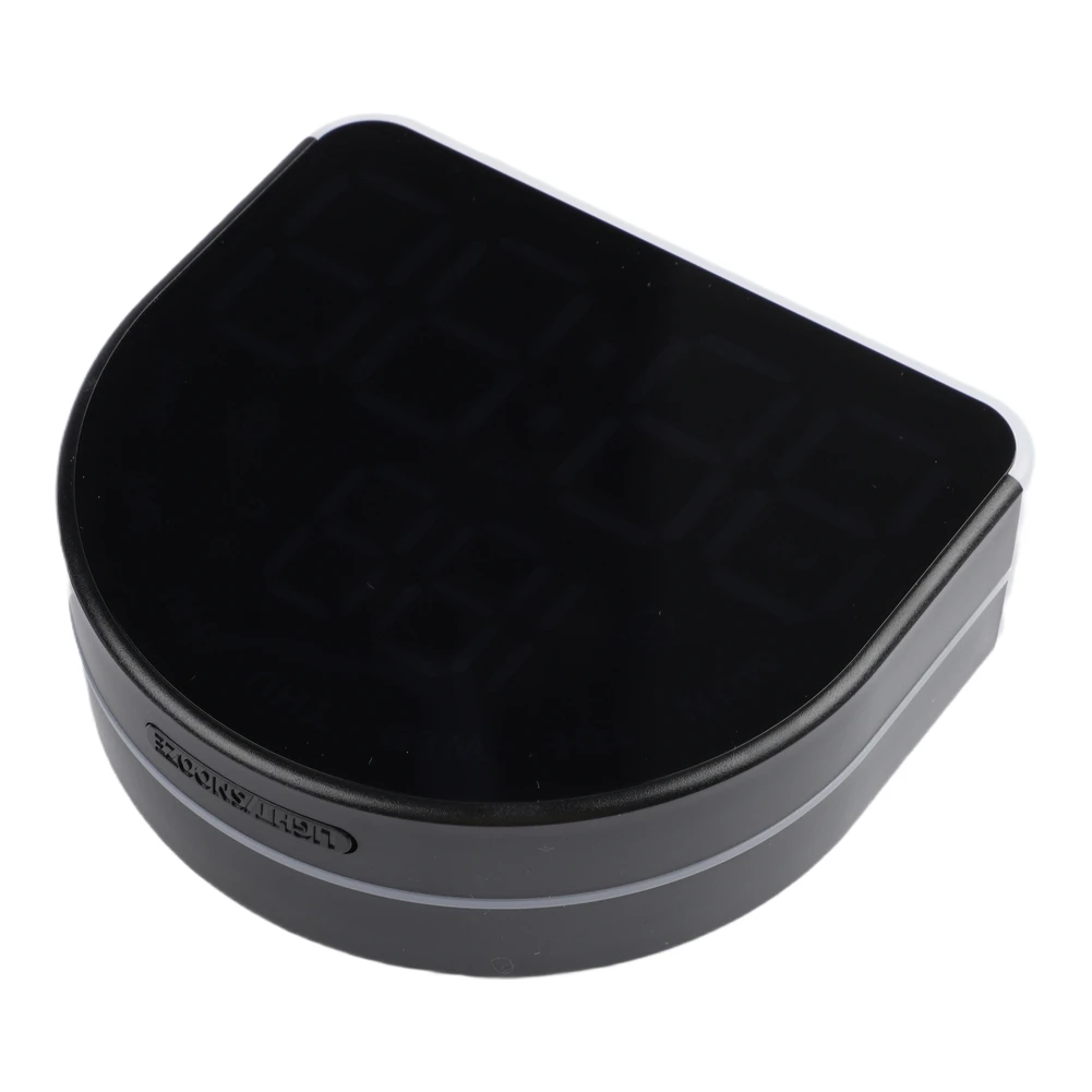 Multifunctional LED Clock with Ambient Light Adjustable Brightness and Temperature Monitoring in for celsius and for fahrenheit