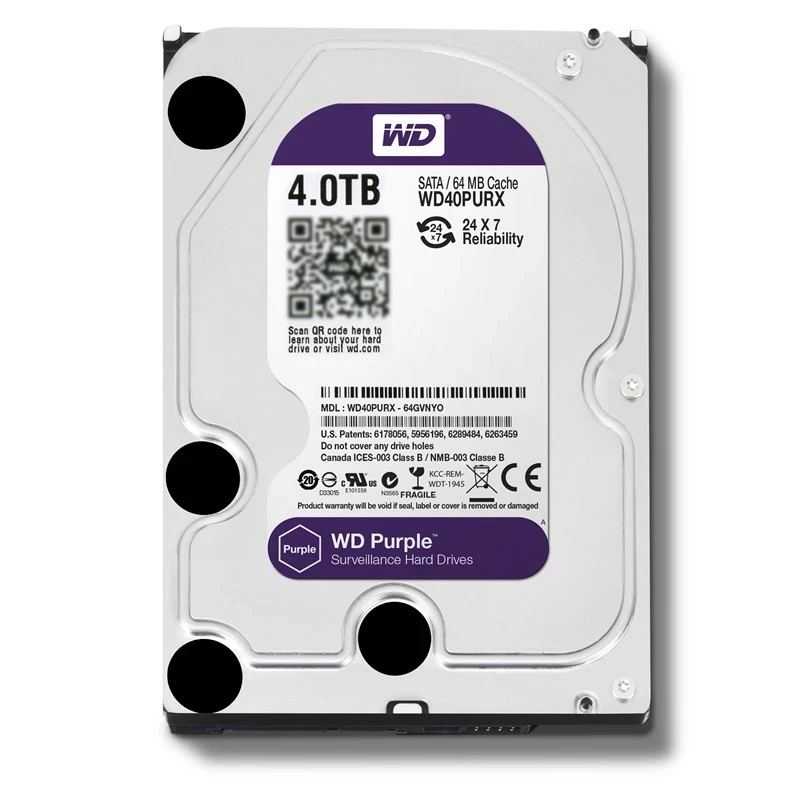 WD Purple 1TB 2TB 3TB 4TB Surveillance Internal Hard Drive Disk 3.5\