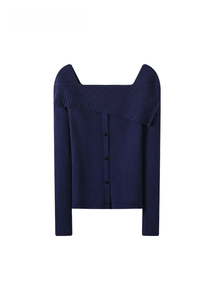 

CaraCLUB plus Size One oulder Long Sve Knitted Sweater Women's Autumn Winter Faion Slimming Versatile Top for plus Siz...