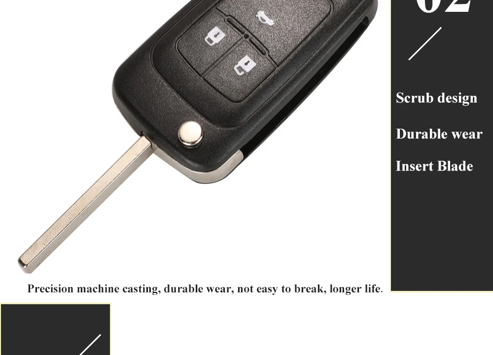 Jingyuqin 315/433MHz ID46 KeylessGo Smart-Remote Schlüssel für Chevrolet Cruze Aveo Orlando Trax Lacrosse Encore Regal Verano 2/3/4/5B – Detail 7