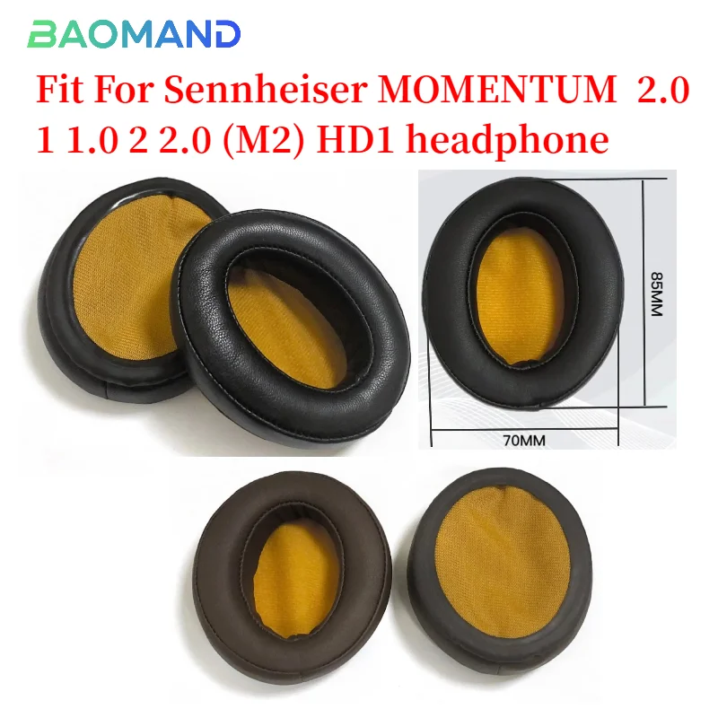 

Ear Pads For Sennheiser MOMENTUM 2.0 1 1.0 2 2.0 (M2) HD1 Headphone Replacement Leather Pads High Quality Foam Pads