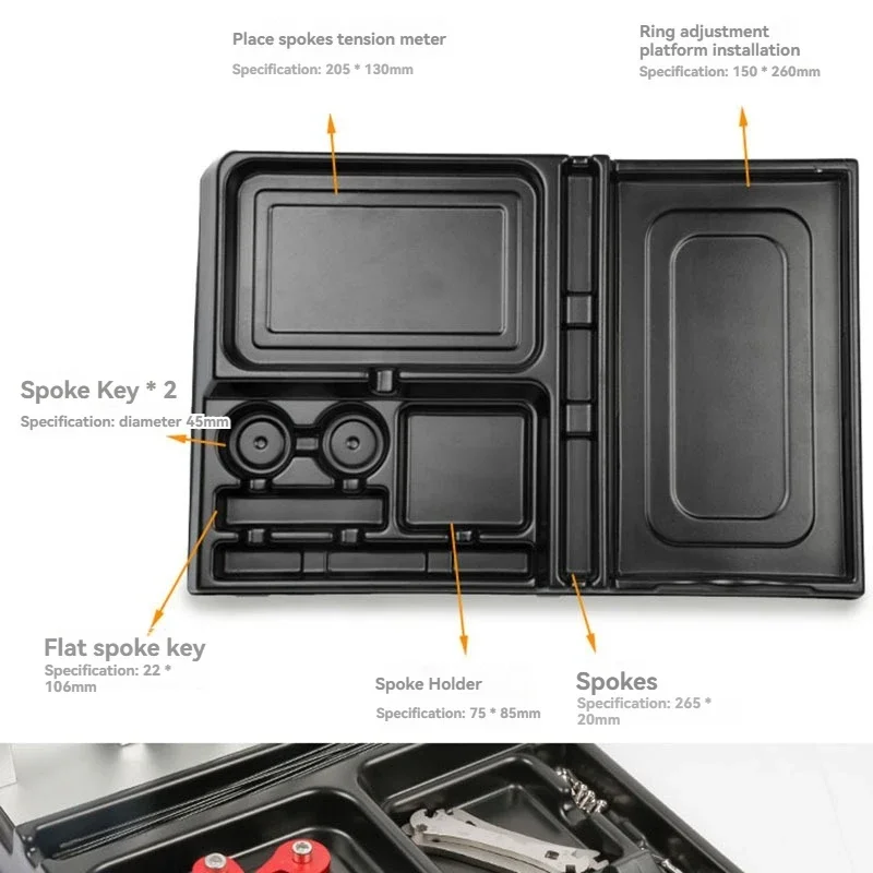 Nuevo Juego de ruedas de bicicleta pequeñas, mesa de corrección y ajuste, herramienta para tejer radios, mesa de reparación y ajuste de llantas, punto de depuración