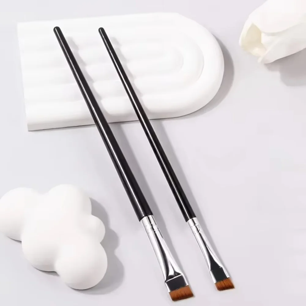 2Pcs Eye Makeup Brushes Set, Eyeshadow Brush Eyebrow Contour Eyeliner Brush, Women Eyes Cosmetic, Blending Detail Make Up Tools