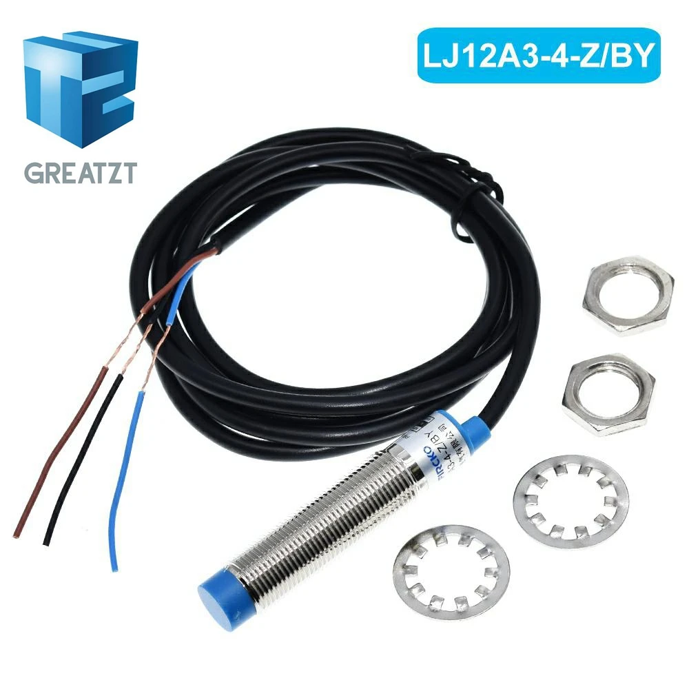 GREATZT LJ12A3-4-Z/BX LJ12A3-4-Z/BY New Inductive Proximity Sensor Detection Switch NPN DC 6-36V for Arduino