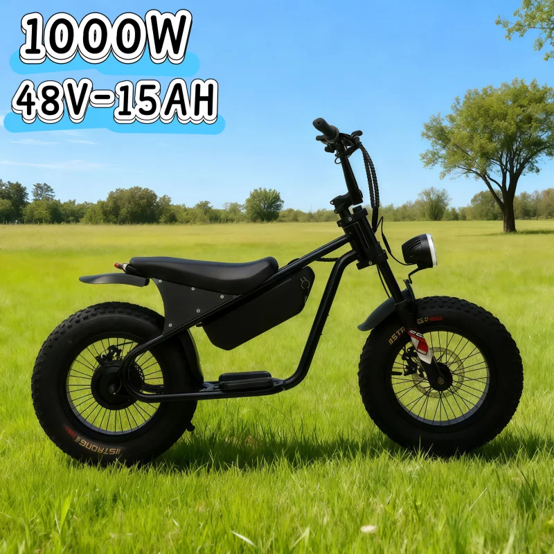 

1000W motor electric bicycle 48V 15AH lithium battery off-road all-terrain suitable for adult sports and entertainment moped