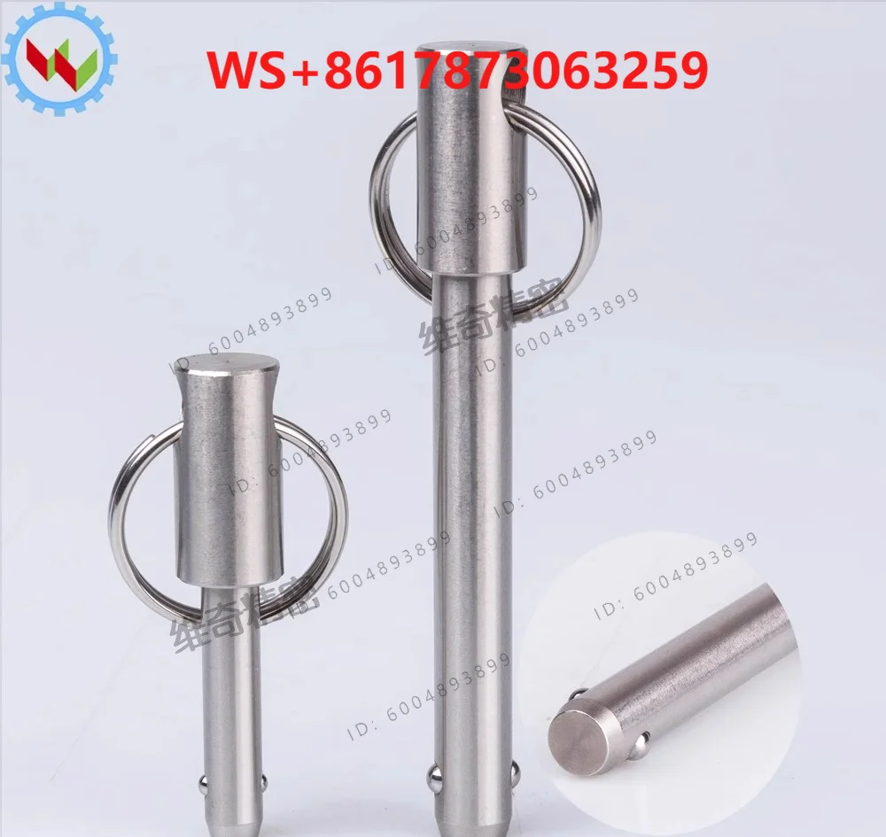 Spring type ball head locking pin ZAA01-d8 quick pull latch BLPS8 HBCP-8 quick unloading pin steel ball pin