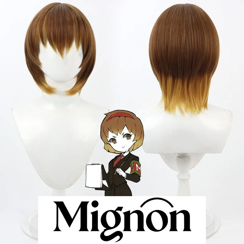 

Lobotomy Corporation Malkuth cosplay wig gradient short style silicone scalp Halloween gift