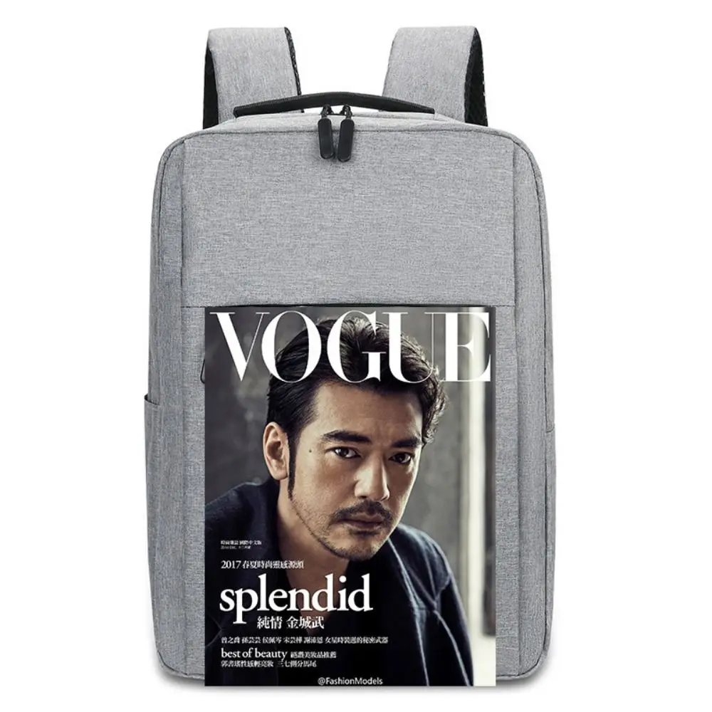 Trendy Oxford Cloth Versatile Backpack 15.6 inches Black Grey Blue Red Business Rucksack Washable Computer Bag Unisex