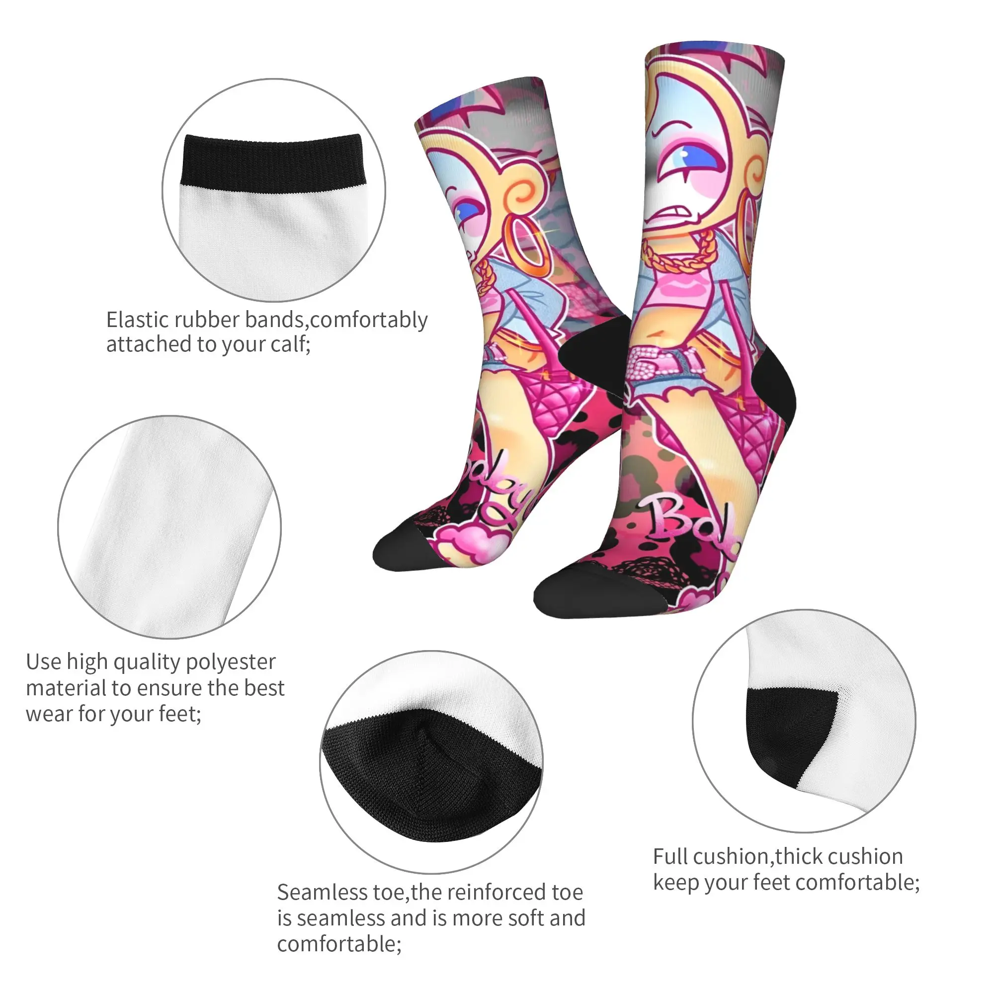 Winter Warm Colorful Women Men Socks Dandys World Sprout X Cosmo Non-slip Football Socks