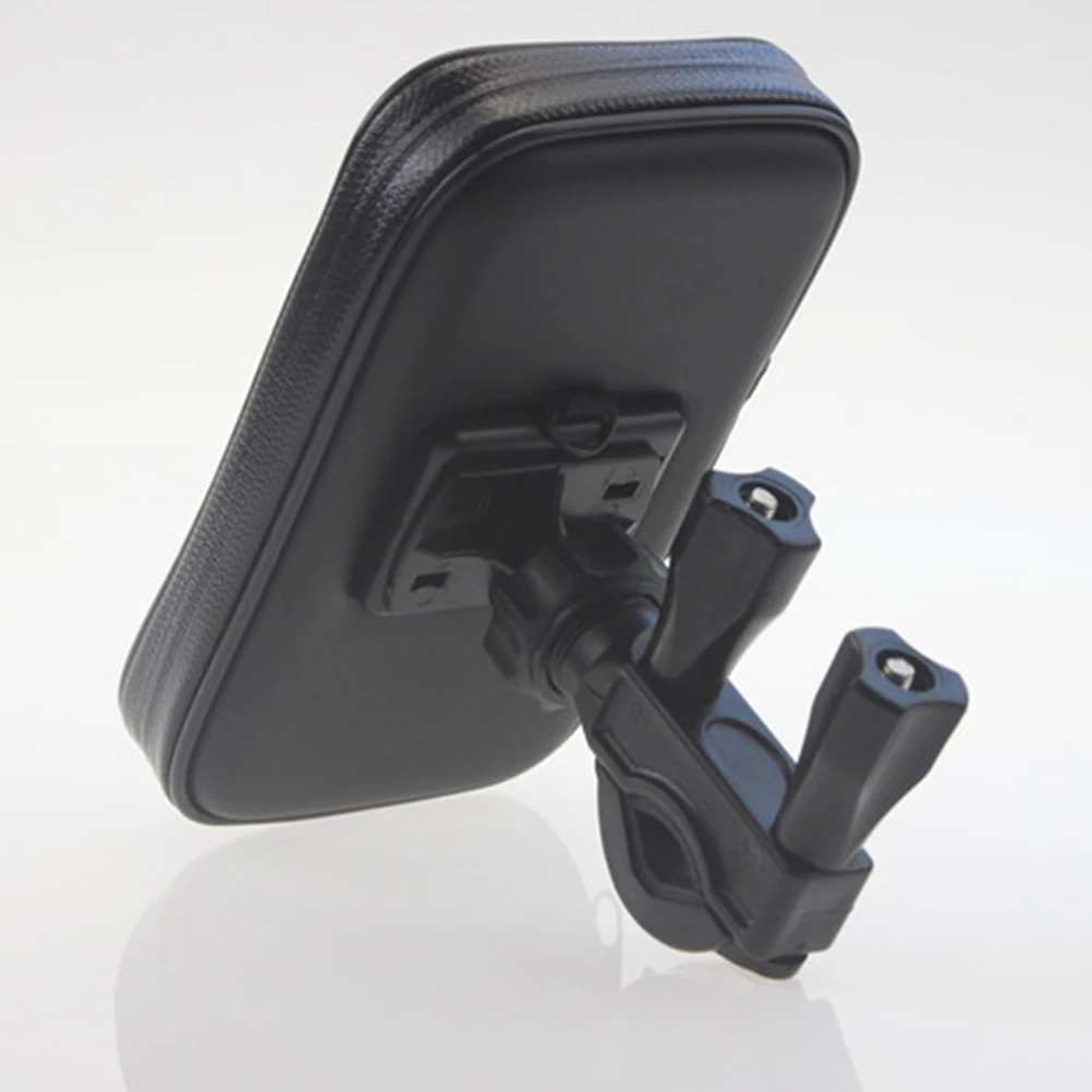 

4.7 Inch Universal Waterproof Bike Phone Holder Bag Case Motorcycle Handlebar Bracket Mobile Phone Mount Smooth Touch Black