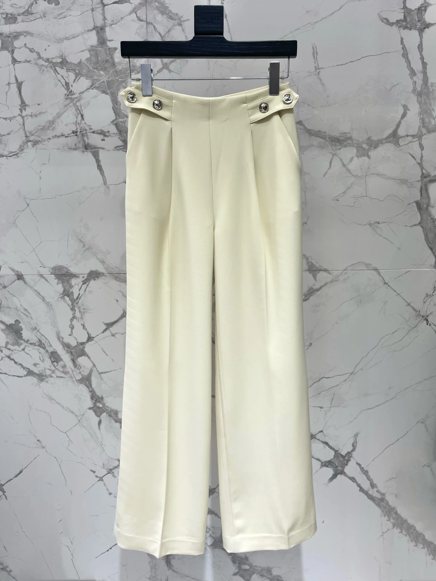 

Slimming High Waist Straight Leg Pants Faionable Ladies' Trousers Workwear Classic Cut Long Pants Sli Everyday Versatile
