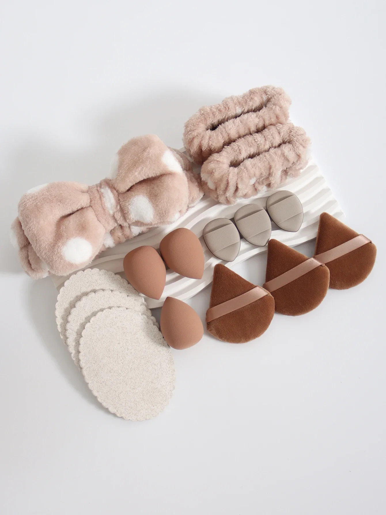 مجموعة إسفنجة مكياج منفوشة متعددة الألوان مكونة من 15 قطعة - طراز جميل، مساعد تجميل مثالي #5