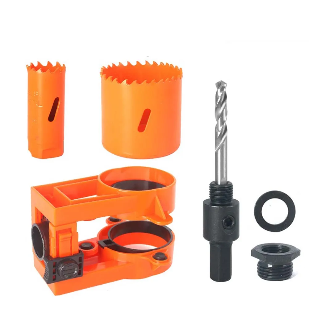 

As Show Door Lock Installation Versatile Compatibility 25mm Hole Cutter 54mm Hole Cutter Adjustable Guide Template