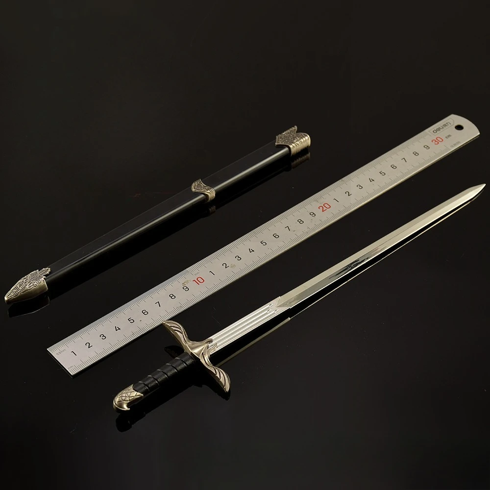 30 cm Assassin Game Perifere Zwaard van De Altai Wapen Middeleeuwse Midden-aarde Metalen Katana Samurai Zwaard Ornamenten Ambachten Geschenken