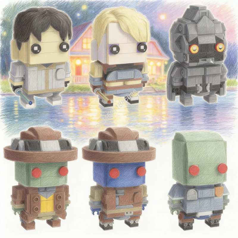 

1098pcs MOC Tales The Underworld Brickheadz BUNDLE Star Battle Model Toys Christmas Gifts Building Blocks Construction Education