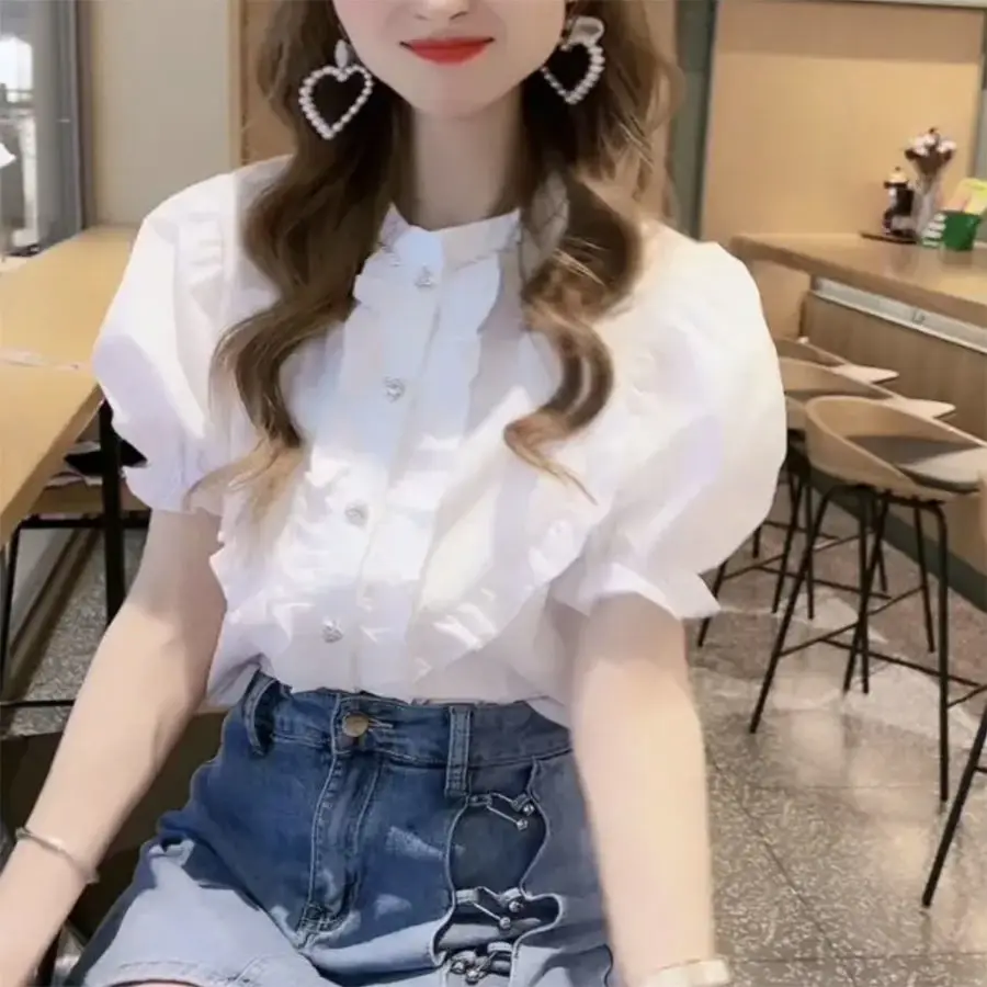 قمصان نسائية قصيرة الأكمام شبكية مطوي Pintuck تونك عرقي بوهو عصري قبيلة فنية حضرية طالب بناتي صيفي شبابي