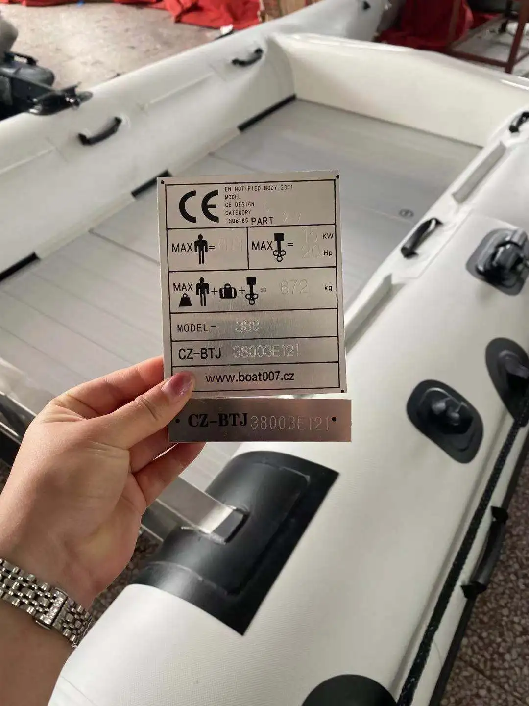 

High Speed 3 . 8M MC Catamaran Boat Outdoor Inflatable PVC And Hypalon Material Rib Boat For Fishing On Lake