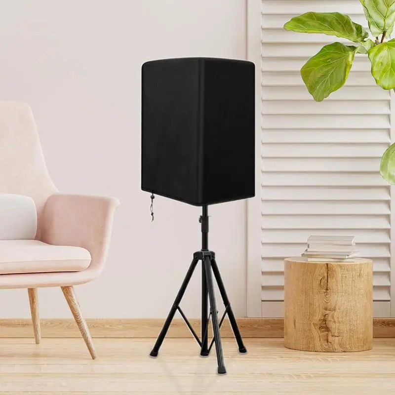 Oxford cloth speaker dust cover Multimedia metal audio cover Dust and waterproof protective cover black silver Oxford cloth