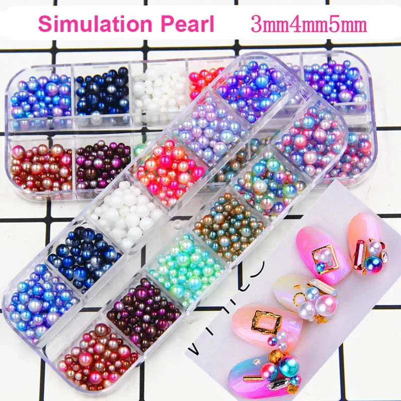 12 Holes/Box DIY UV Pearl Particles Accessories Slime Balls Small Tiny Foam Beads For Floam Filler For Slime DIY Supplies 3-5mm