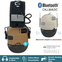 NEW Bluetooth Tactical Electronic Anti-noise Shooting Headset Hunting Earmuffs Hands-Free Calling Hearing Protection Headset New