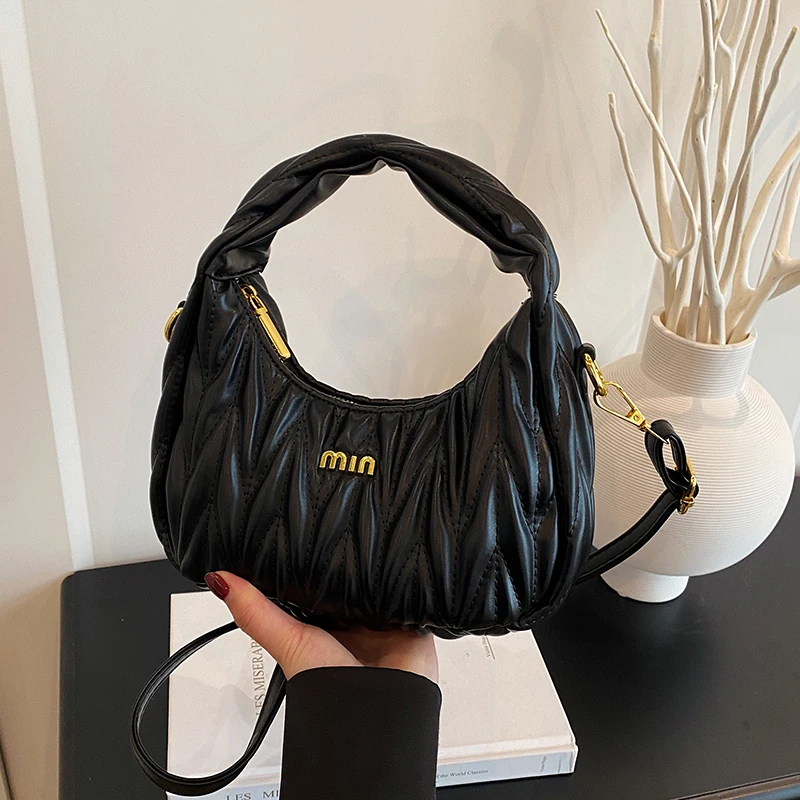 

High-End Classic Parisian Messenger Bag Elegant Solid Color Large Capacity Tote for Women Trendy Casual Crossbody Purse