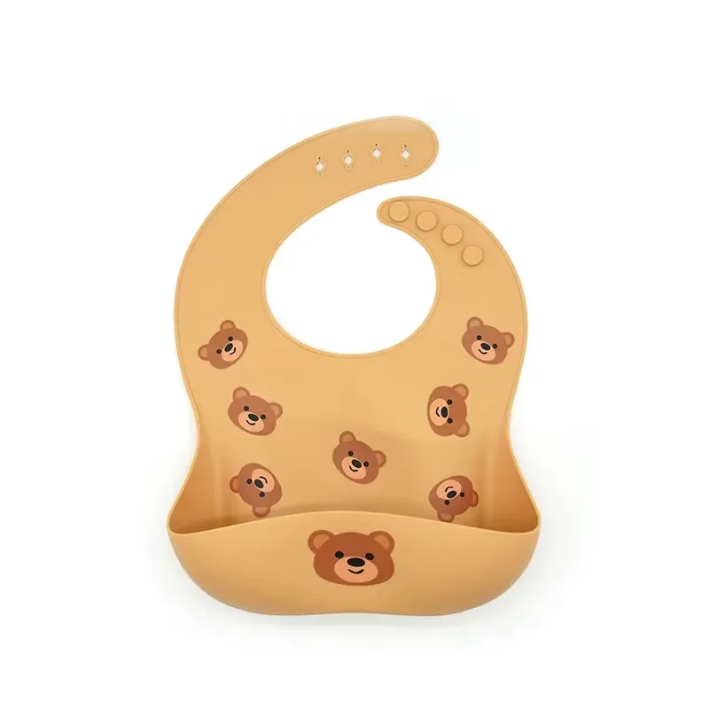 Wholesale does not contain BPA foam, teddy bear cartoon design, pet feeding cup, environmentally friendly partition, spoon,