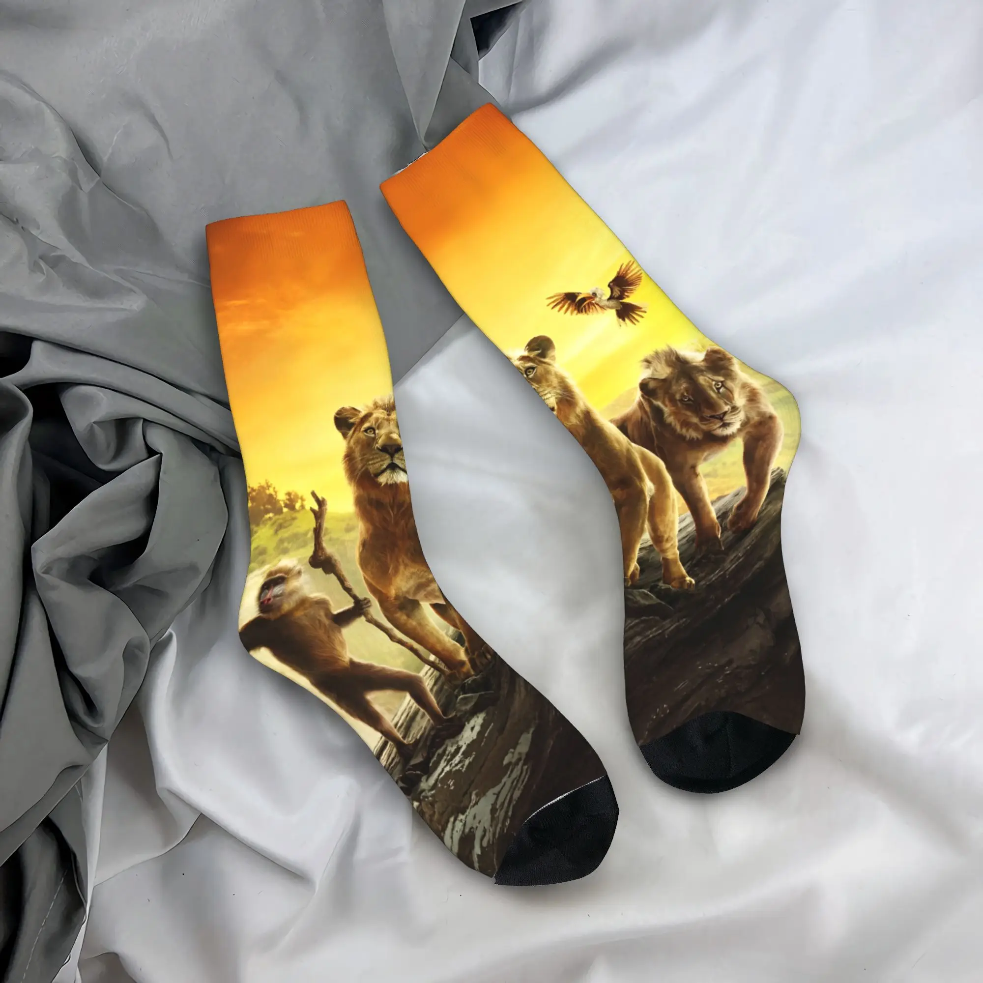 

Mufasa The Lion King Socks Custom Stockings Non-Slip Couple Socks Soft Breathable Autumn Funny Outdoor Socks