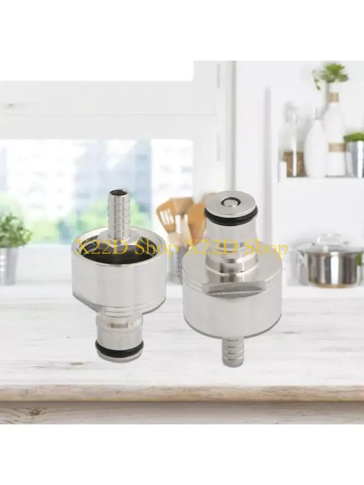 

X22D Stainless Steel Carbonation Cap Counter Pressure Bottle Filling with 5/16" Barb CO2 Coupling Carbonate Beer
