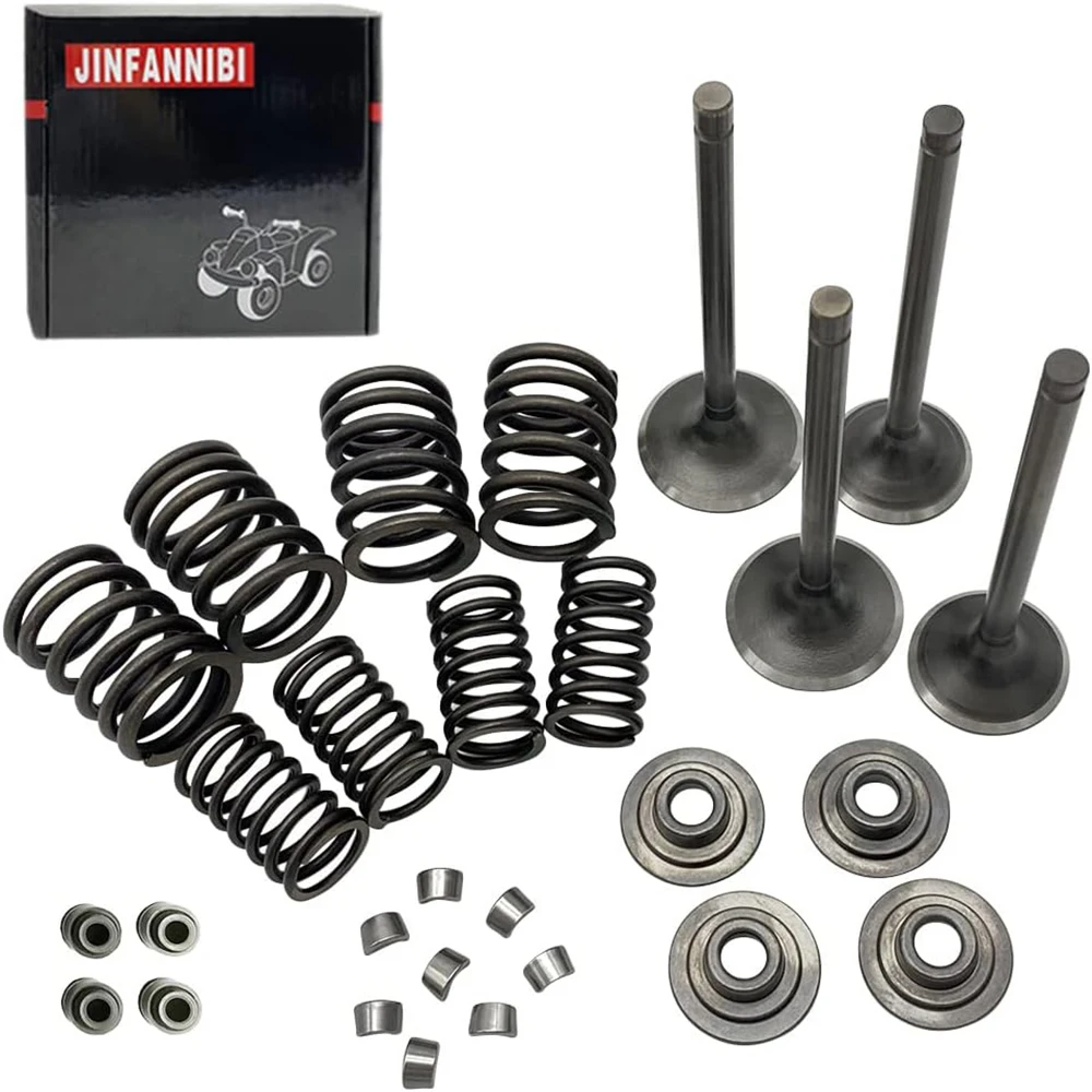 Dla XR650L 1993-2020 XR600R 1988-2000 XR500R Prolink 500 NX650 Dominator zawory wlotu i wydechu uszczelki sprężyny zestaw