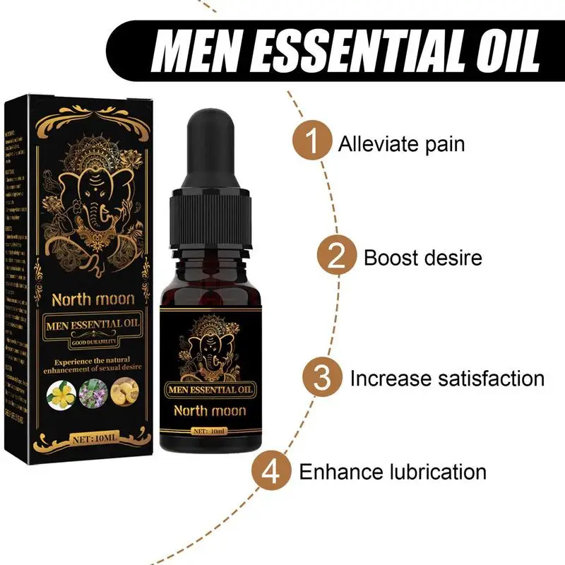 Óleo de Alargamento do Peniss para Homens, Óleo de Massagem XXL, Pau Grande, Atraso Orgasmos Sexy, Óleo de Espessamento Permanente, 10ml