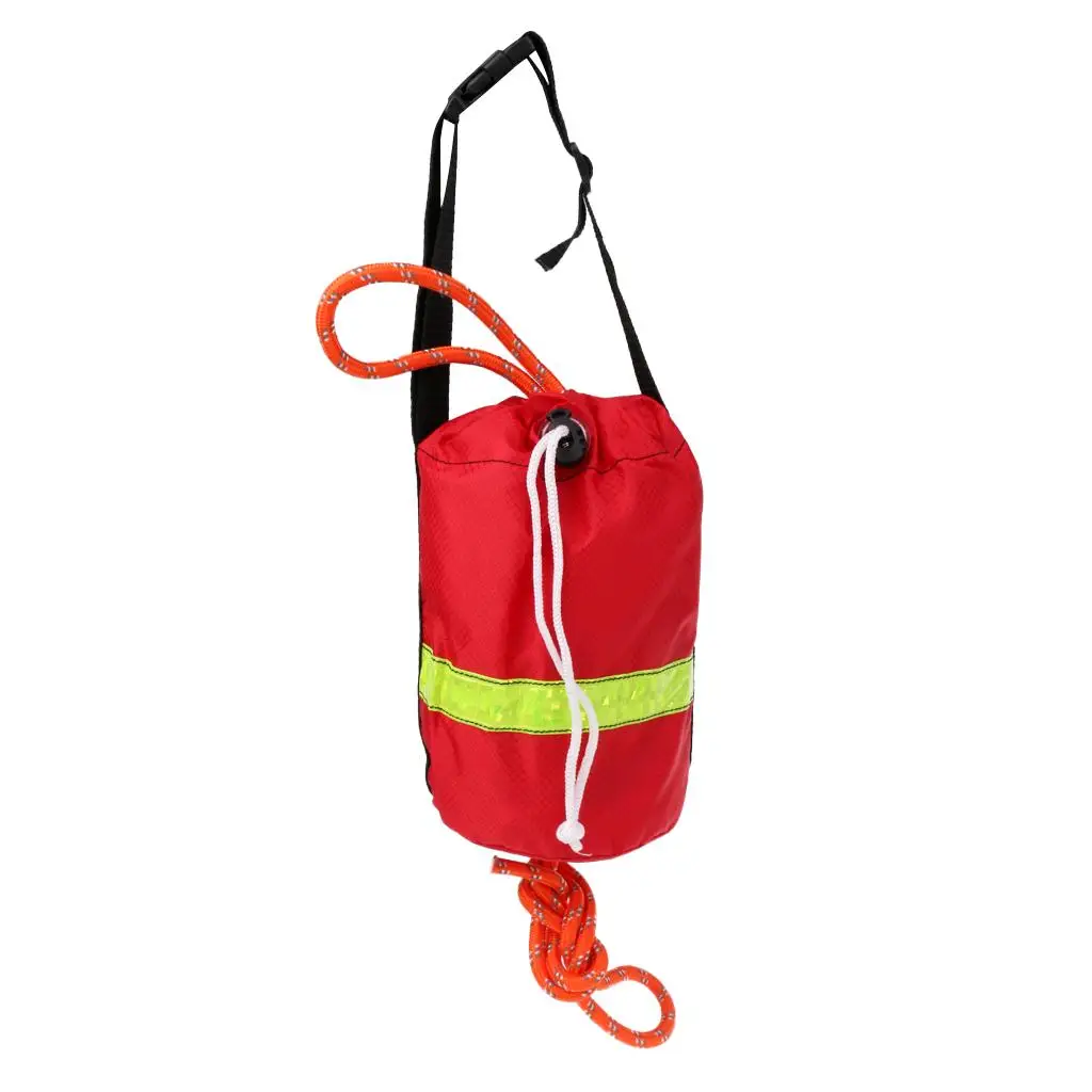 Rescue Throw Line Bag with Polypropylene Rope Reflective Safety for Boat Kayak Water Activities