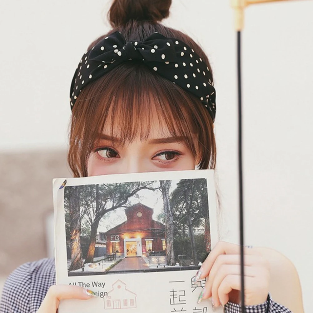 

3 шт., повязка на голову с кроличьими ушками, тканевые ленты для волос для женщин и девочек, стильная легкая повседневная повязка на голову с бантом