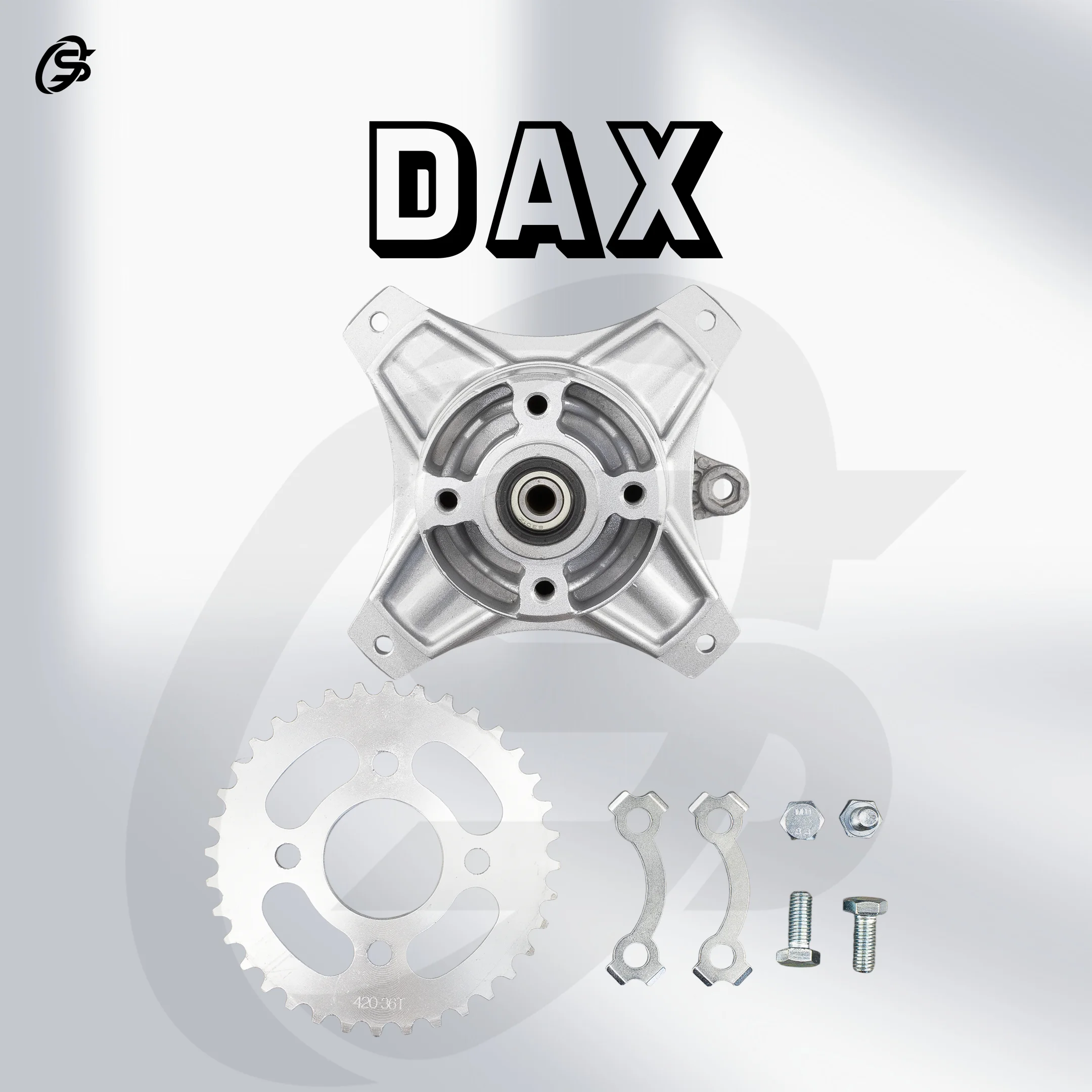 ST70 Drum Brake Hub Kit CT70 Hub with 420-36T Sprocket Plate DAX CT70 ST70 Parts Motorcycles Accessories
