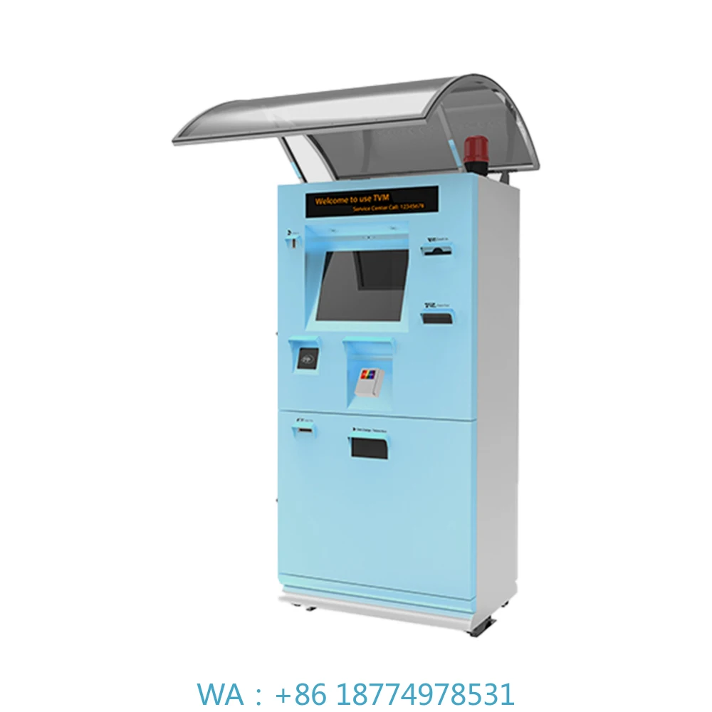 LCD/LED Screen Waterproof Design for Parking Lot Management OEM/ODM Outdoor Parking Payment Kiosk with Card Reader Cash