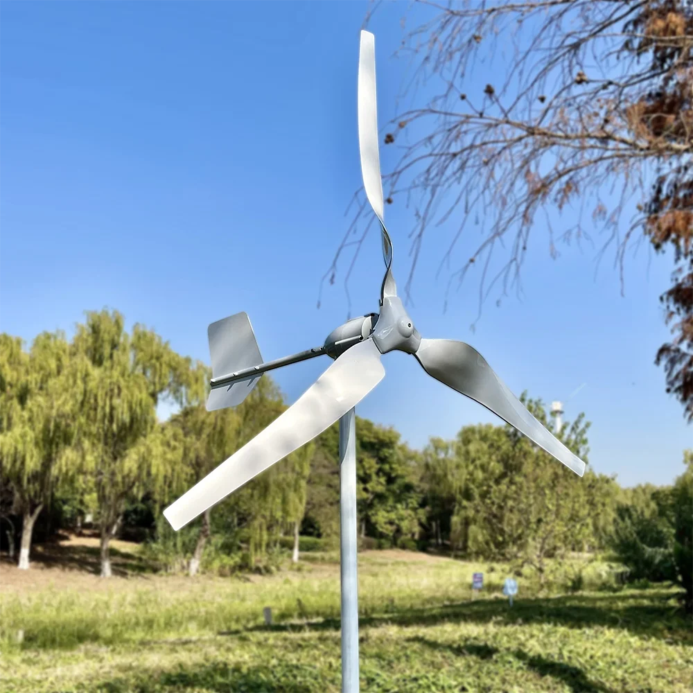 3000W Wind Turbine Horizontal  With More Powerful Free Electricity Low Speed And Low Noise For Small Household Farms Factory